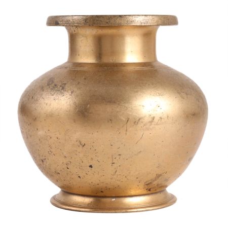 Daily Ritual Brass Round Water Pot