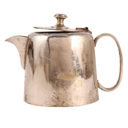 Brass Tea and Coffee Kettle In Silver Finish