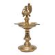 Golden Brass Peacock Design Oil Lamp Mayil Vilakku Diya