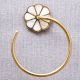 Brass Mother Of Pearl Towel Ring