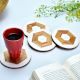 Hexagon Wood And Resin CoasterÂ In Set Of 4