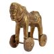 Brass Horse on Wheels Statue