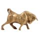 Brass Charging Bull Statue