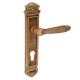 Engraved Brass Interior Mortise Door Handle