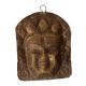 Old Buddhist Brass Mask Wall Hanging Embellished With Stones