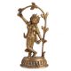 Brass Goddess Holding Branch Of Tree Statue