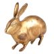 Brass Rabbit Figurine In Golden Finish