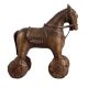 Horse-shaped Indian Brass Temple Toy Statue