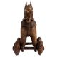 Horse-shaped Indian Brass Temple Toy Statue