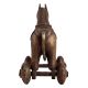 Horse-shaped Indian Brass Temple Toy Statue