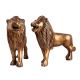 Guardian Lion Cast Brass Garden StatueÂ  InÂ Set Of 2