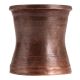 Brass Curved Panch Patra Cup In Dark Patina