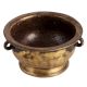 Rustic BrassÂ PlanterÂ Footed PotÂ with Side Handles