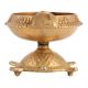 Brass Pooja Diya on a Tortoise Stand