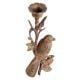 Brass Bird On Branch Candleholder