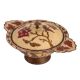 Brass Bowl With Lid Decorative Enamel Work