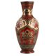 Handpaintd Red Enamel Work Brass Flower Vase