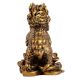 Golden LOL-FUN Feng Shui Lion Made Of Fish Bone