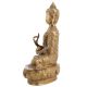 Brass Buddha Statue In Decorative Robe