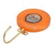 Round Orange Resin and Wood Single Wall Hook