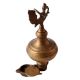 Old Brass Hanging Annam Thoondamani Peacock Oil Lamp