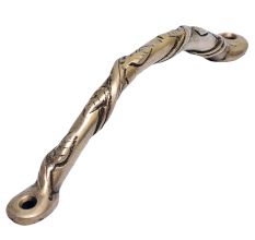 Old Brass Tribal Vines Door Handle