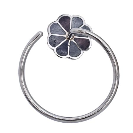 Brass Mother Of Pearl Towel Ring