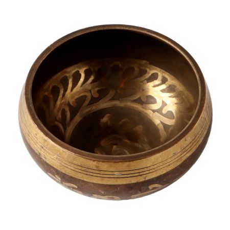 Brass Etched Om Tibeten Bowl