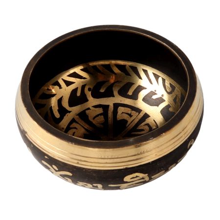 Black Brass Tibetan Singing Musical Bowl