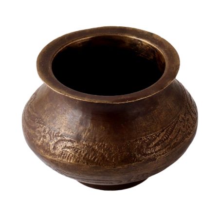 Brass Engraved Kalash Holy Pot