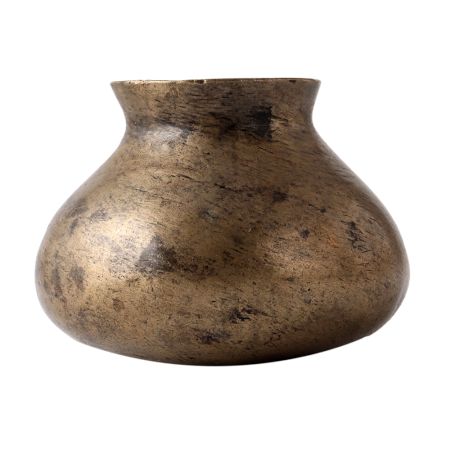 Used Brass Water Pot With Flat Base