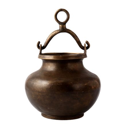 Cast Brass Boiler Pot With Handle