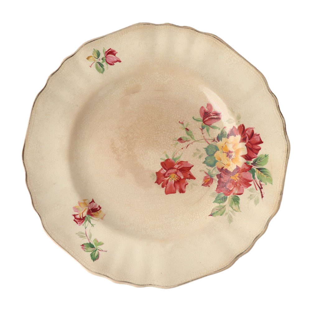 Hand ColoredÂ Porcelain Decorative Plate