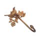 Brass Bird Sitting On Branch Hook