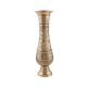 Carved Brass Flower Vase With Floral Pattern