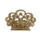 Heart Motif Art Nouveau Brass Letter Rack Holder