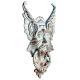 White Cast Iron Gothic Gargoyle Face Door Knocker