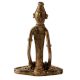 Brass Dhokra Lady with Drum Figurine