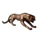 Handcrafted Resin Panther Figurine in Antique Finish