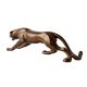 Handcrafted Resin Panther Figurine in Antique Finish