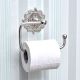 Silver Wall Mounted Brass Toilet Roll Holder