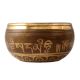 Brown Brass Tibetan Singing Bowl