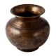 Vintage Finish Brass Carving Pot