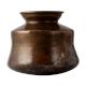 Rare BrassÂ South Indian Water Pot in Black Patina