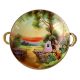 Hand-Painted Porcelain Nippon Landscape Bowl