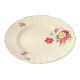 Hand painted White base Rose in Red And Yellow Dinner Plate