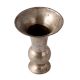 South Indian Brass Vase Urn In Silver Finish