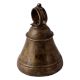 Heavy Brass Temple Ghanta In Dark Finish