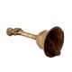 Brass Hand Held Bell With God Finial