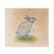 Miniature Bunny Rabbit Watercolor Painting